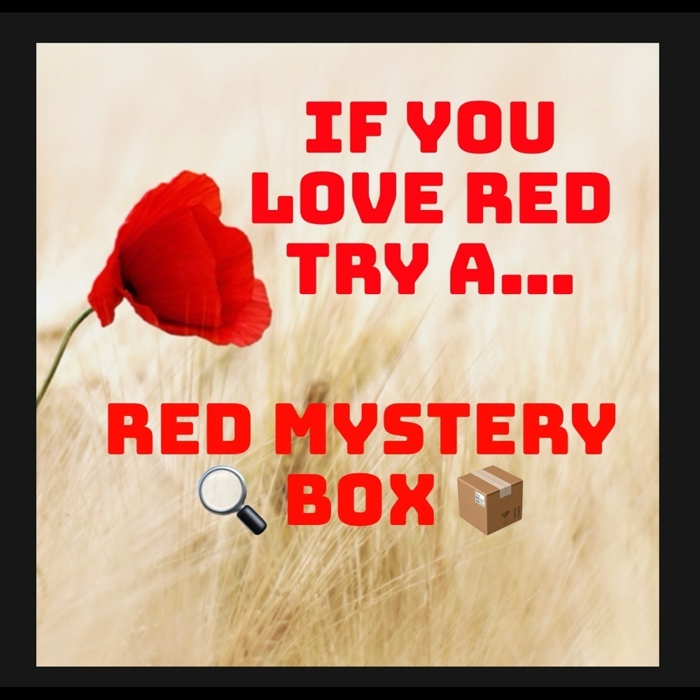 Ladies Red Jewelry Mystery Box 8pcs